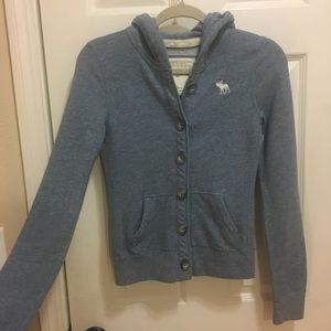 Abercrombie and Fitch Kids Hoodie (L) Blue